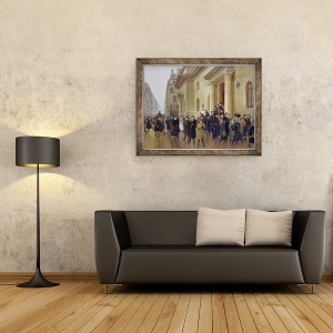 Tablou inramat - Jean Beraud - Parasirea liceului Condorcet, 60 x 80 cm - Img 2