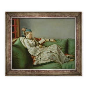 Tablou inramat - Jean-Etienne Liotard - Marie Adelaide a Frantei in costum turcesc, 70 x 85 cm