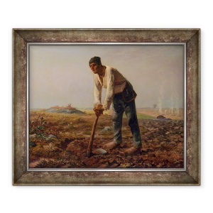 Tablou inramat - Jean-Francois Millet - Omul cu o sapa, 70 x 85 cm