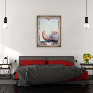 Tablou inramat - Jean I Berain - Prow de Le Soleil Royal, 60 x 80 cm - Img 3