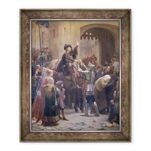 Tablou inramat - Jean-Jacques Scherrer - Ioana dArc 1412-31 Lasand Vaucouleurs, 50 x 60 cm