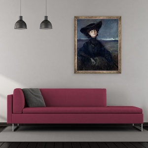 Tablou inramat - Jean Louis Forain - Anna de Noailles 1876-1933, 50 x 60 cm - Img 2
