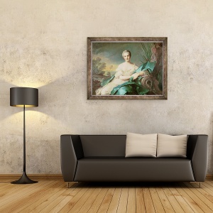 Tablou inramat - Jean-Marc Nattier - Victoire de France ca element al apei, 70 x 90 cm - Img 2