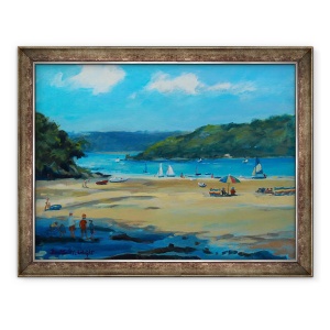 Tablou inramat - Jennifer Wright - Salcombe Mill Bay, 70 x 90 cm