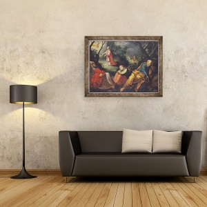 Tablou inramat - Jeremie Le Pilleur - Hristos in Gradina Maslinilor, 60 x 80 cm - Img 2