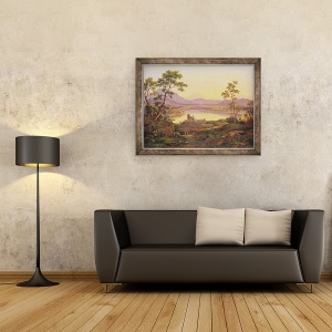 Tablou inramat - Joachim Faber - Peisaj italian, 60 x 80 cm - Img 2