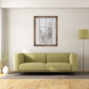 Tablou inramat - Joan Thewsey - Biserica Marlow, 60 x 80 cm - Img 2