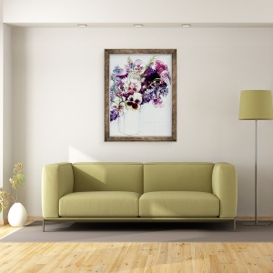 Tablou inramat - Joan Thewsey - Flori de primavara cu Fritillaria 2005, 70 x 90 cm - Img 2