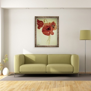 Tablou inramat - Joan Thewsey - Maci din lanul de porumb, 70 x 90 cm - Img 2