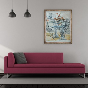 Tablou inramat - Joan Thewsey - Patio Gradina Pale,2010, 50 x 60 cm - Img 2