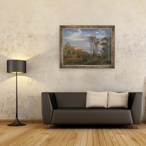 Tablou inramat - Johan Thomas Lundbye - Kolås Wood. Vejrhøj, 70 x 90 cm - Img 2