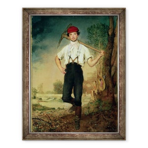 Tablou inramat - Johann Baptist Reiter - Lucrator, 60 x 80 cm