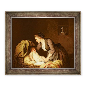 Tablou inramat - Johann Georg Meyer von Bremen - Dezbrac copilul, 50 x 60 cm