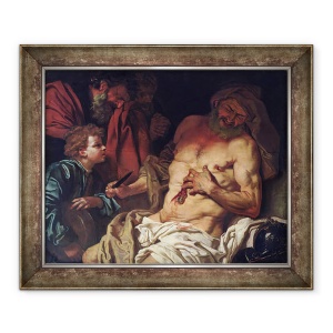 Tablou inramat - Johann Karl Loth - Moartea lui Cato, 50 x 60 cm