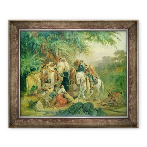 Tablou inramat - Johann Moritz Rugendas - Scena populara in Pico de Orizaba, 70 x 85 cm