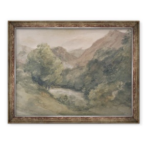 Tablou inramat - John Constable - Borrowdale, Seara dupa o zi frumoasa, 1 octombrie, 60 x 80 cm