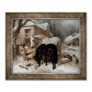 Tablou inramat - John Frederick Herring Snr - Scena Fermiard, 70 x 85 cm