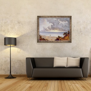 Tablou inramat - John Glover - Vedere din Shanklin, Insula Wight, 60 x 80 cm - Img 2