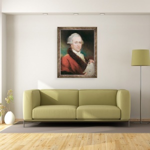 Tablou inramat - John Russell - Portretul lui Sir William Herschel 1738-1822 c.1795, 70 x 90 cm - Img 2