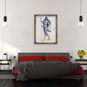 Tablou inramat - John White - Femeie Pictish, 70 x 90 cm - Img 3