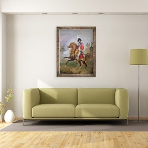 Tablou inramat - Joseph Franque - Joachim Murat 1767-1815 calare, 60 x 80 cm - Img 2