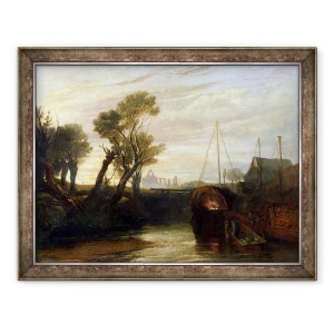 Tablou inramat - Joseph Mallord William Turner - Abbey Newark, 70 x 90 cm