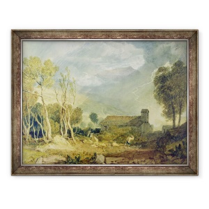 Tablou inramat - Joseph Mallord William Turner - Biserica veche Patterdale, 60 x 80 cm