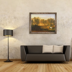 Tablou inramat - Joseph Mallord William Turner - Padurea din Bere, 60 x 80 cm - Img 2
