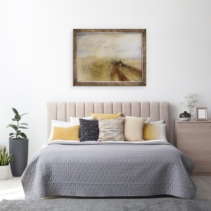 Tablou inramat - Joseph Mallord William Turner - Ploaie abur si viteza, Marea Cailor Ferate Western, 70 x 90 cm - Img 3