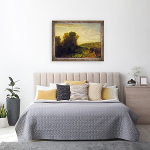 Tablou inramat - Joseph Mallord William Turner - Tamisa la Weybridge, 70 x 90 cm - Img 3