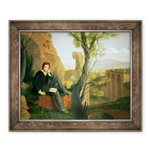Tablou inramat - Joseph Severn - Percy Bysshe Shelley 1792-1822 1845, 70 x 85 cm