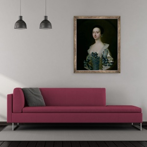 Tablou inramat - Joseph Wright of Derby - Anne Bateman, mai tarziu doamna John Gisbourne, 70 x 85 cm - Img 2