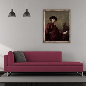 Tablou inramat - Joshua Reynolds - Autoportret II, 50 x 60 cm - Img 2