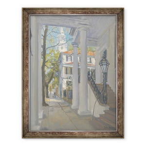 Tablou inramat - Julian Barrow - Biserica Sf. Mihail, Charleston, 60 x 80 cm