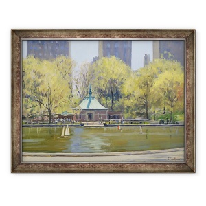 Tablou inramat - Julian Barrow - Lacul cu barca, Parcul Central, New York, 70 x 90 cm