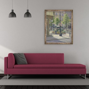 Tablou inramat - Julian Barrow - Stall de flori strada Bond, 50 x 60 cm - Img 2