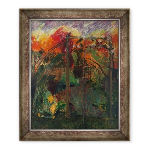 Tablou inramat - Julie Held - Gradina de toamna, 70 x 85 cm