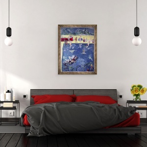 Tablou inramat - Julie Held - inotatori in Wengen, 70 x 90 cm - Img 3