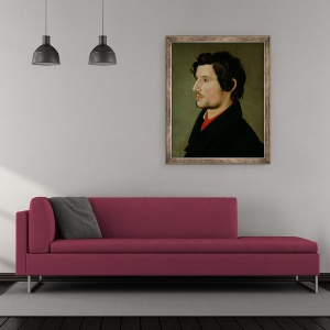 Tablou inramat - Julius Oldach - Portretul lui Otto Sigismund Runge 1806-39, 50 x 60 cm - Img 2