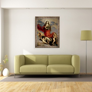 Tablou inramat - Jusepe de Ribera - Adormirea Maicii Domnului Magdalena, 60 x 80 cm - Img 2
