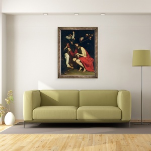 Tablou inramat - Jusepe de Ribera - Mocking de Hristos, 60 x 80 cm - Img 2