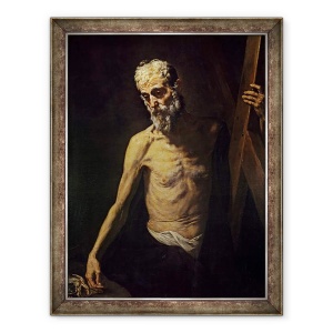 Tablou inramat - Jusepe de Ribera - St. Andrew, 60 x 80 cm