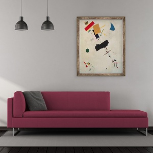 Tablou inramat - Kazimir Severinovich Malevich - Compozitia Suprematista nr.56, 70 x 85 cm - Img 2