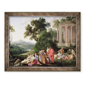 Tablou inramat - Laurent de La Hyre - Laban in cautarea idolilor, 70 x 90 cm