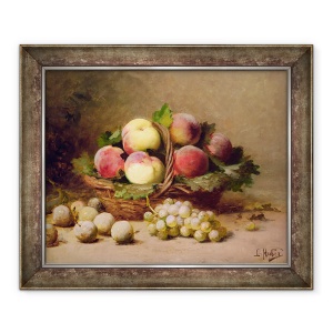 Tablou inramat - Leon-Charles Huber - Viata statica a fructelor, 50 x 60 cm
