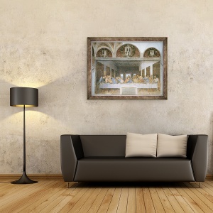 Tablou inramat - Leonardo da Vinci - Cina de Taina I, 70 x 90 cm - Img 2