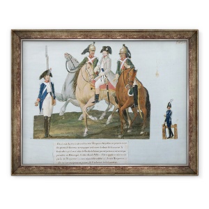 Tablou inramat - Lesueur Brothers - Napoleon Bonaparte 1769-1821 si Santinela Varsoviana, 70 x 90 cm
