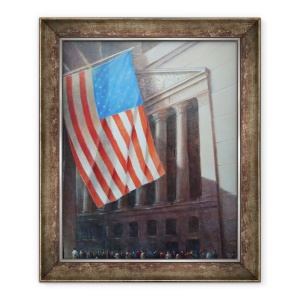 Tablou inramat - Lincoln Seligman - Bursa de Valori New York I, 50 x 60 cm