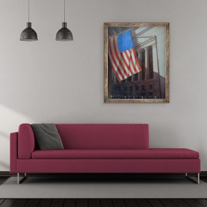 Tablou inramat - Lincoln Seligman - Bursa de Valori New York I, 50 x 60 cm - Img 2
