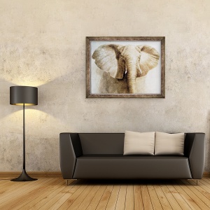 Tablou inramat - Lincoln Seligman - Elephant, 60 x 80 cm - Img 2
